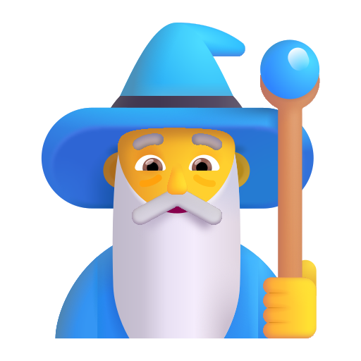 How emoji man mage displayed on Microsoft 3D fluent