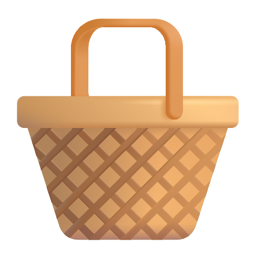 How emoji basket displayed on Microsoft 3D fluent