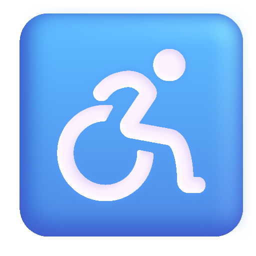 How emoji wheelchair symbol displayed on Microsoft 3D fluent