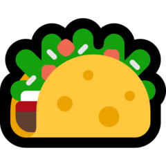 How emoji taco displayed on Microsoft