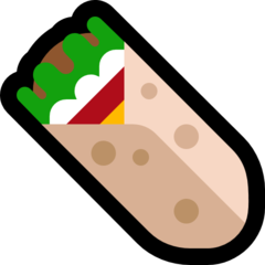 How emoji burrito displayed on Microsoft