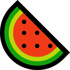 How emoji watermelon displayed on Microsoft