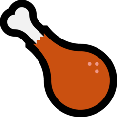 How emoji poultry leg displayed on Microsoft