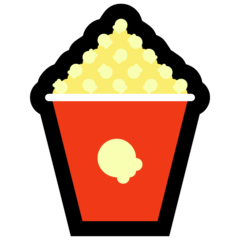 How emoji popcorn displayed on Microsoft