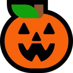 How emoji jack-o-lantern displayed on Microsoft