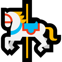 How emoji carousel horse displayed on Microsoft