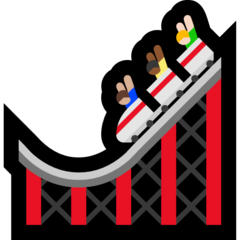 How emoji roller coaster displayed on Microsoft