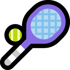 How emoji tennis displayed on Microsoft