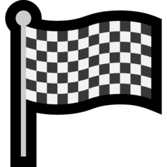 How emoji chequered flag displayed on Microsoft