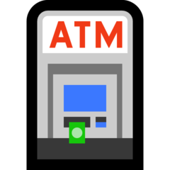 How emoji ATM sign displayed on Microsoft