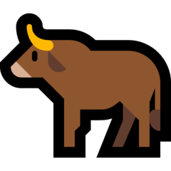 How emoji ox displayed on Microsoft