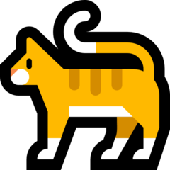 How emoji cat displayed on Microsoft