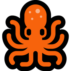 How emoji octopus displayed on Microsoft