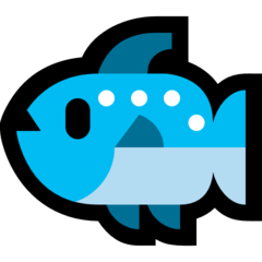 How emoji fish displayed on Microsoft