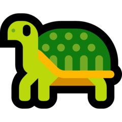 How emoji turtle displayed on Microsoft