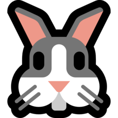 How emoji rabbit face displayed on Microsoft