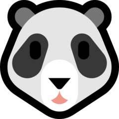 How emoji panda displayed on Microsoft