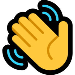 How emoji waving hand displayed on Microsoft