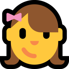 How emoji girl displayed on Microsoft