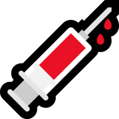 How emoji syringe displayed on Microsoft