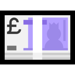 How emoji pound banknote displayed on Microsoft