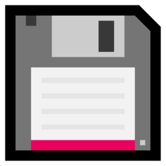 How emoji floppy disk displayed on Microsoft