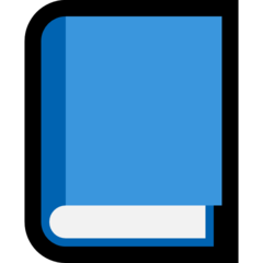 How emoji blue book displayed on Microsoft