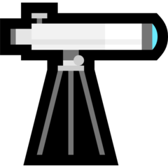 How emoji telescope displayed on Microsoft