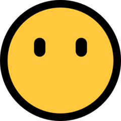 How emoji face without mouth displayed on Microsoft