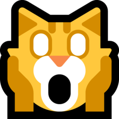 How emoji weary cat displayed on Microsoft