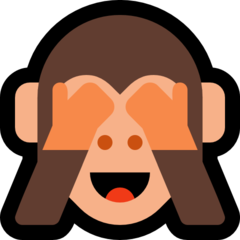 How emoji see-no-evil monkey displayed on Microsoft