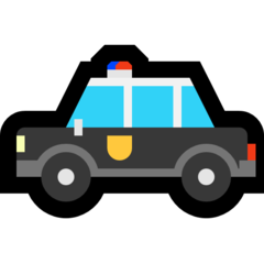 How emoji police car displayed on Microsoft