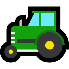 How emoji tractor displayed on Microsoft