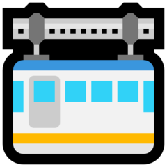 How emoji suspension railway displayed on Microsoft