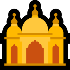 How emoji hindu temple displayed on Microsoft