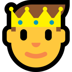 How emoji prince displayed on Microsoft