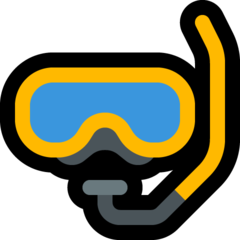 How emoji diving mask displayed on Microsoft