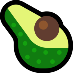 How emoji avocado displayed on Microsoft