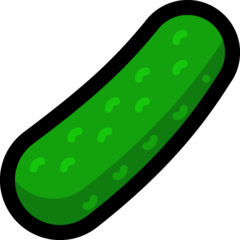 How emoji cucumber displayed on Microsoft