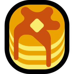 How emoji pancakes displayed on Microsoft