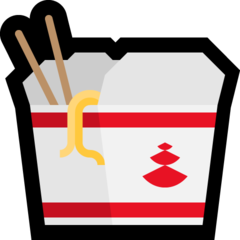 How emoji takeout box displayed on Microsoft