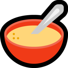 How emoji bowl with spoon displayed on Microsoft