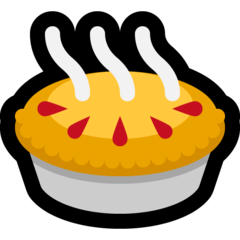 How emoji pie displayed on Microsoft