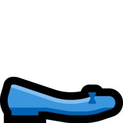 How emoji flat shoe displayed on Microsoft