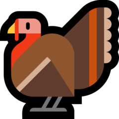 How emoji turkey displayed on Microsoft