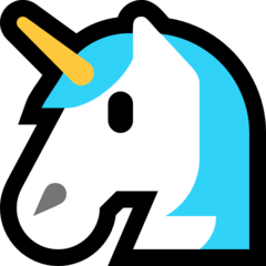 How emoji unicorn displayed on Microsoft