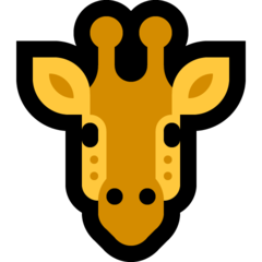 How emoji giraffe displayed on Microsoft