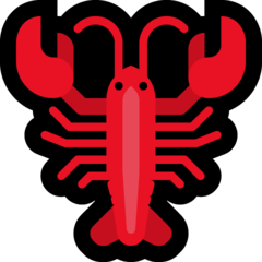 How emoji lobster displayed on Microsoft