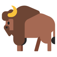 How emoji bison displayed on Microsoft