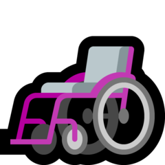 How emoji manual wheelchair displayed on Microsoft